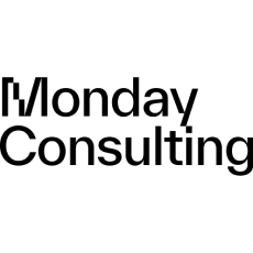 Logo featuring the text 'Monday Consulting' in bold, modern typography.