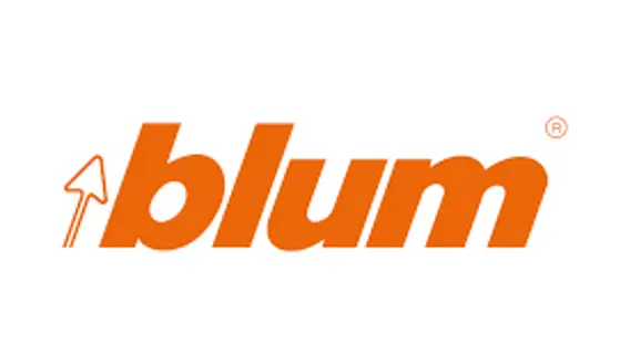 Logo of Blum, featuring the word 'blum' in bold orange letters with an upward arrow symbol.