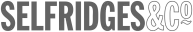 The image features the logo of Selfridges & Co, a well-known department store, displayed in bold, modern typography.