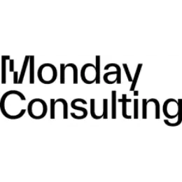 Logo featuring the text 'Monday Consulting' in bold, modern typography.