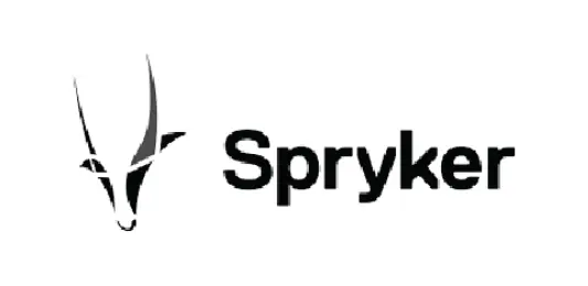 A logo featuring a stylized antelope head above the word 'Spryker' in bold, modern font.